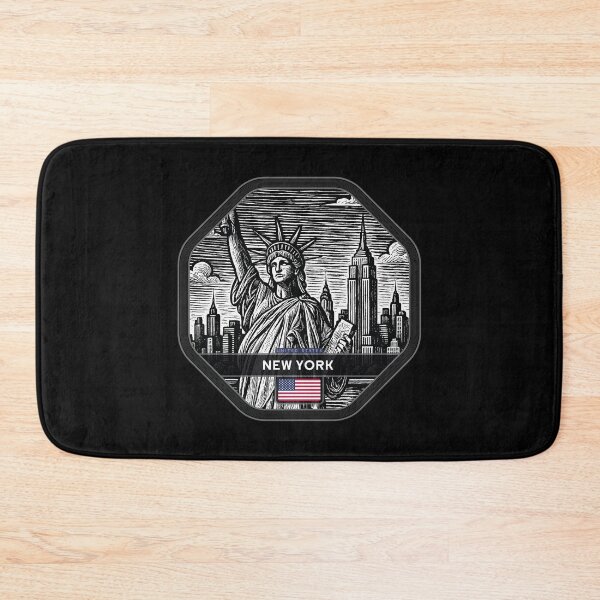 Item preview, New York USA Linocut Style  designed and sold by Thistle-TShop.