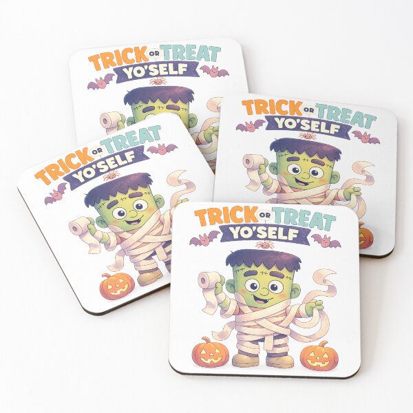 Item preview, Trick or Treat Yo Self Funny Halloween Design designed and sold by SoftSproutstu.