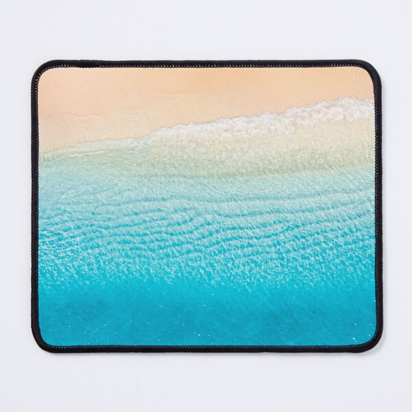 Item preview, Aerial Turquoise Ocean Waves Tropical Sandy Beach designed and sold by icemanphotos.