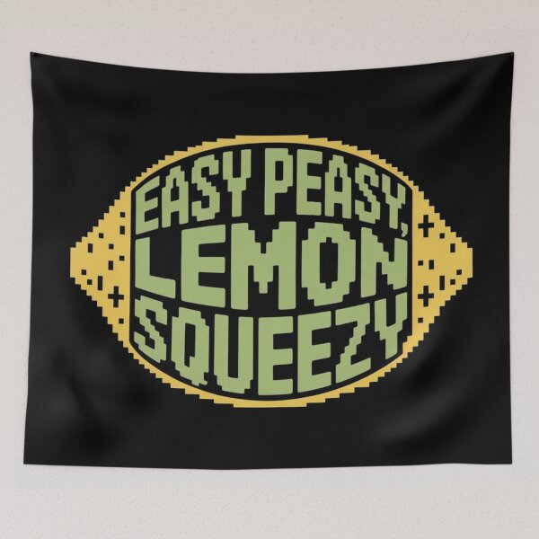 Item preview, Easy Peasy Lemon Squeezy Pixel Lemon Retro Cute Design designed and sold by NatArtSA.