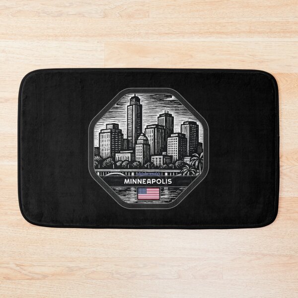 Item preview, Minneapolis USA Linocut Style  designed and sold by Thistle-TShop.