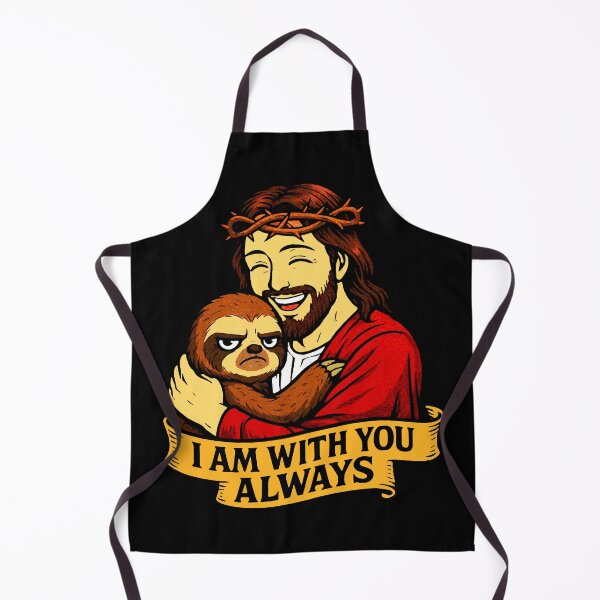 Item preview, Matthew 28:20 I am with you always Jesus Hugging Grumpy Sloth designed and sold by plushism.