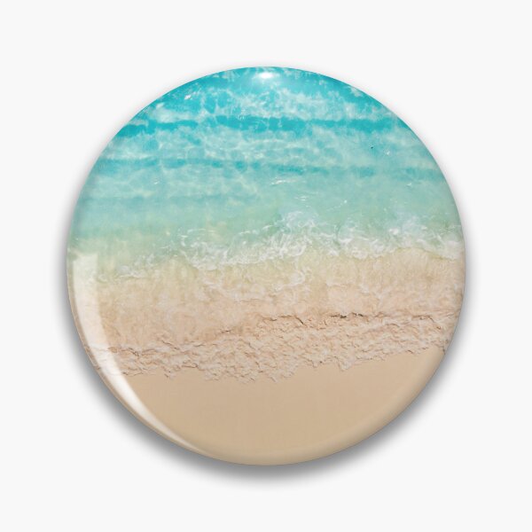 Item preview, Aerial Turquoise Ocean Waves Tropical Sandy Beach designed and sold by icemanphotos.