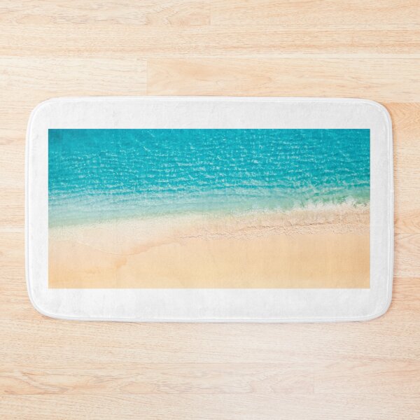 Item preview, Aerial Turquoise Ocean Waves Tropical Sandy Beach designed and sold by icemanphotos.