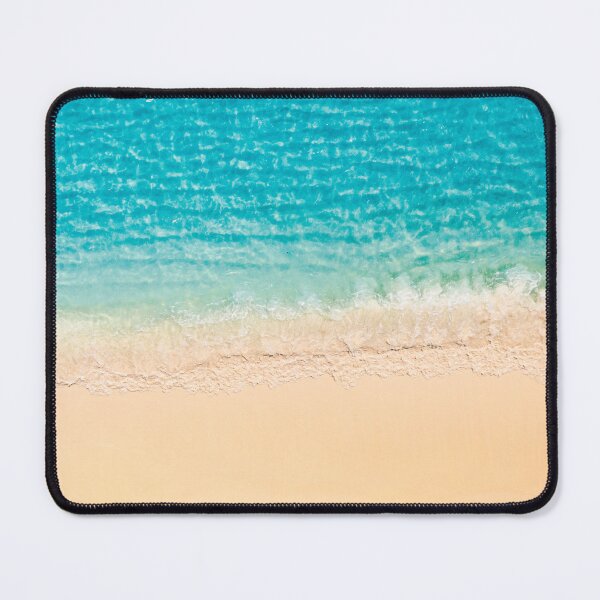 Item preview, Aerial Turquoise Ocean Waves Tropical Sandy Beach designed and sold by icemanphotos.