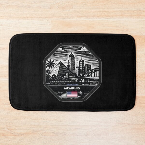 Item preview, Memphis USA Linocut Style  designed and sold by Thistle-TShop.