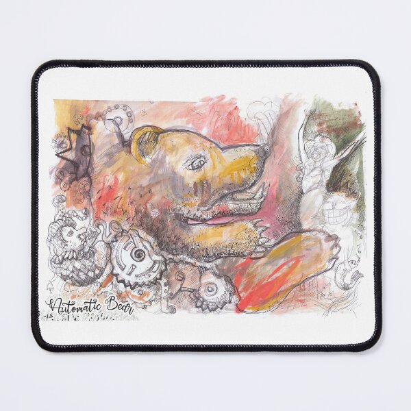 Item preview, Automatic Toy Bear With Musical Clown, Dancer and Cat (Original Tempera Painting by ACCI) designed and sold by VanyssaGraphics.