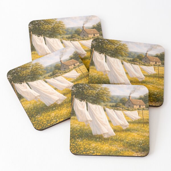 Item preview, Laundry in the Meadow - Pastoral Cottagecore designed and sold by bapupa.