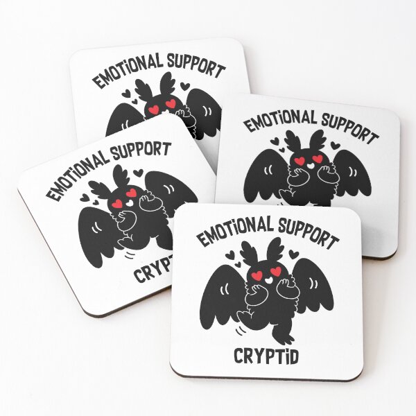 Item preview, Mothman Emotional Support Cute Cryptid designed and sold by ShirtWreck.