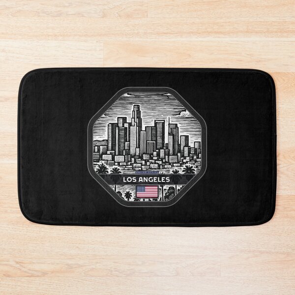Item preview, Los Angeles USA Linocut Style  designed and sold by Thistle-TShop.