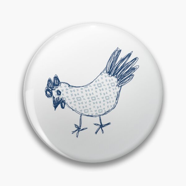 Item preview, Blue Sketch Chicken  designed and sold by Juliewdesigns.