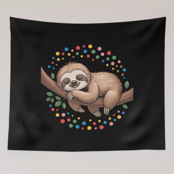 Item preview, Sloth Lovers Polka Dots Happy Dot Day Girls designed and sold by TyraYoung.