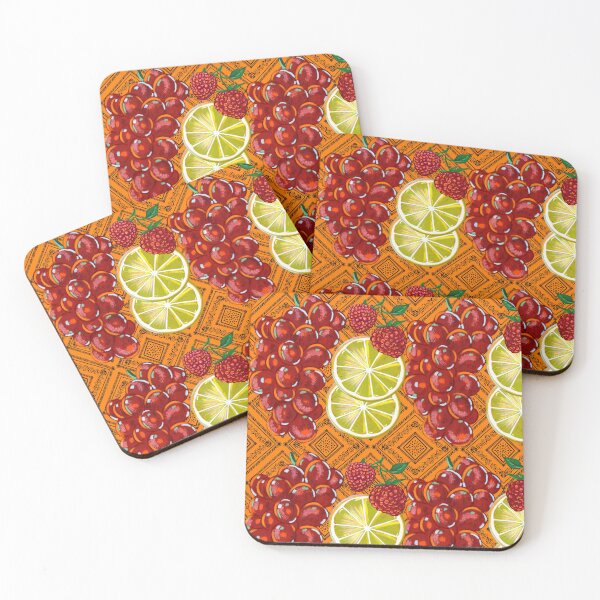 Item preview, Juicy Daydreams Strawberries & Limes Pattern – Citrus, Grapes & Berry Aesthetic for Cute Summer Vibes designed and sold by VirtuallyCreativ .