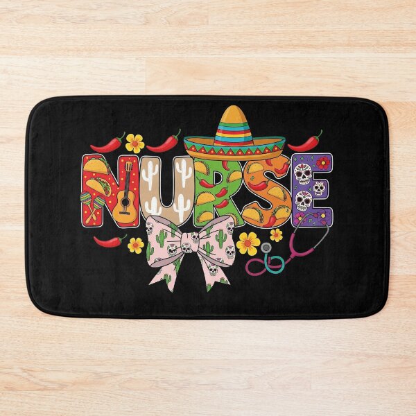 Item preview, Nurse Coquette Bow Cinco De Mayo Fiesta Mexican Nursing designed and sold by viectory.