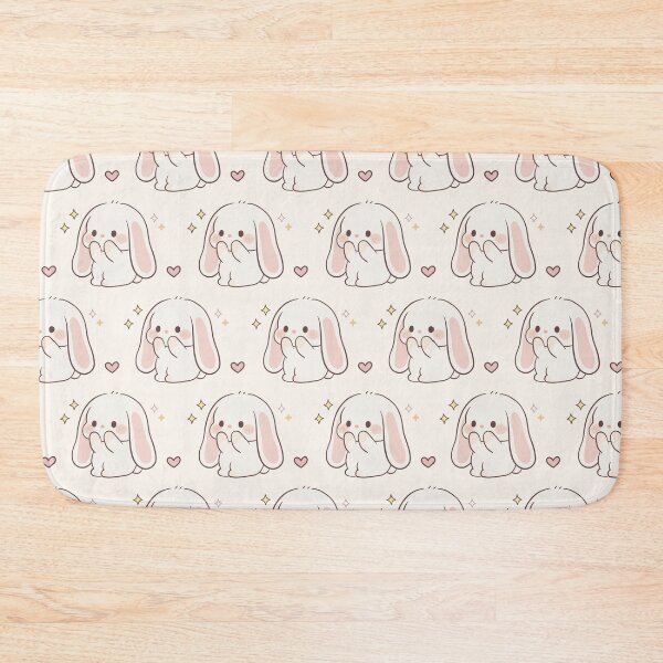 Item preview, Cute Kawaii Shy Bunny Pattern Design designed and sold by MJ ART.