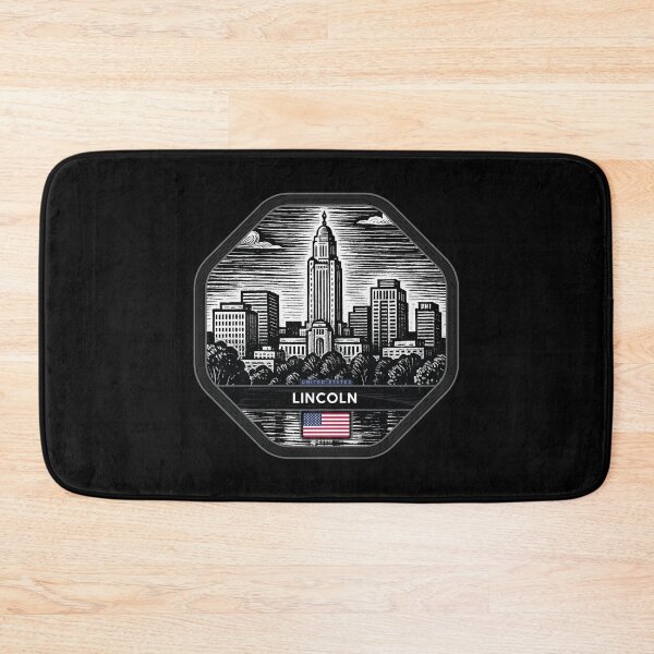 Item preview, Lincoln USA Linocut Style  designed and sold by Thistle-TShop.