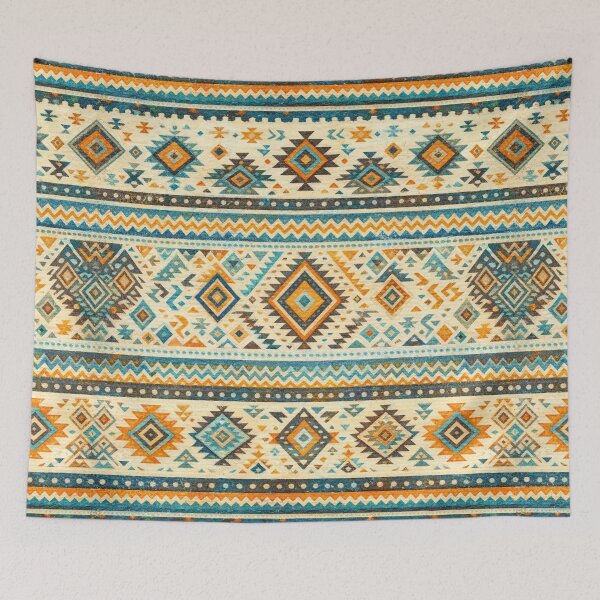 Item preview, Aztec Diamond Journey - Ethnic Tribal Geometric Seamless Pattern designed and sold by myforestfog.