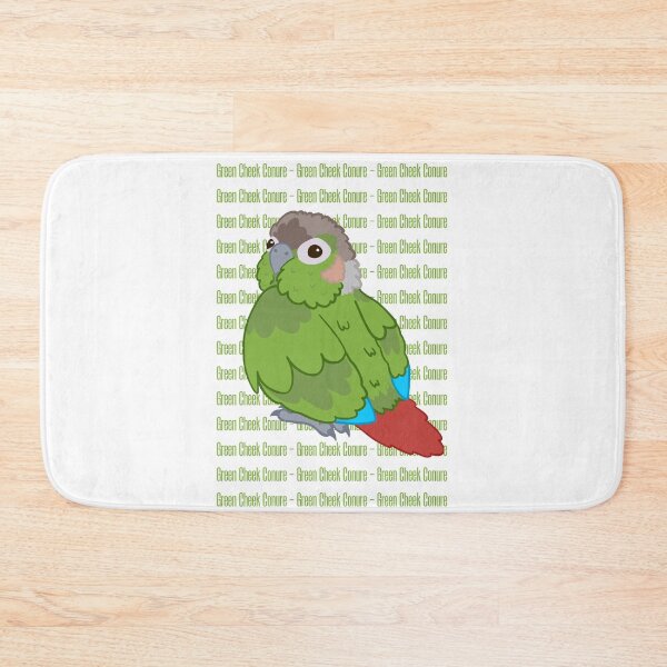 Item preview, Cute Green Cheek Conure with text designed and sold by causebirbs.