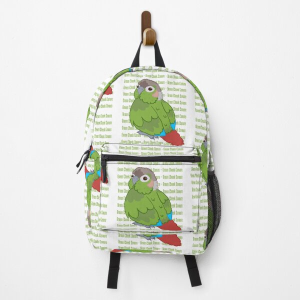 Item preview, Cute Green Cheek Conure with text designed and sold by causebirbs.