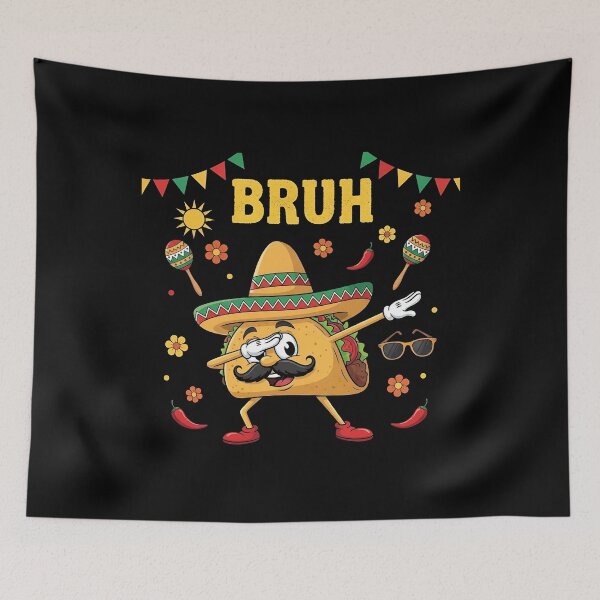 Item preview, Bruh Dabbing Taco Cinco de Mayo Funny Boys Mexican  designed and sold by viectory.