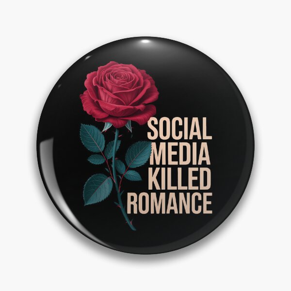 Item preview, Social Media Killed Romance Valentine Red Rose designed and sold by TyraYoung.
