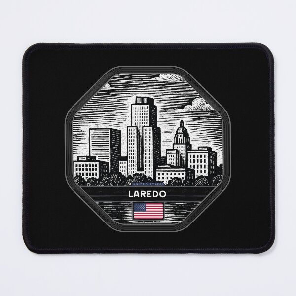 Item preview, Laredo USA Linocut Style  designed and sold by Thistle-TShop.