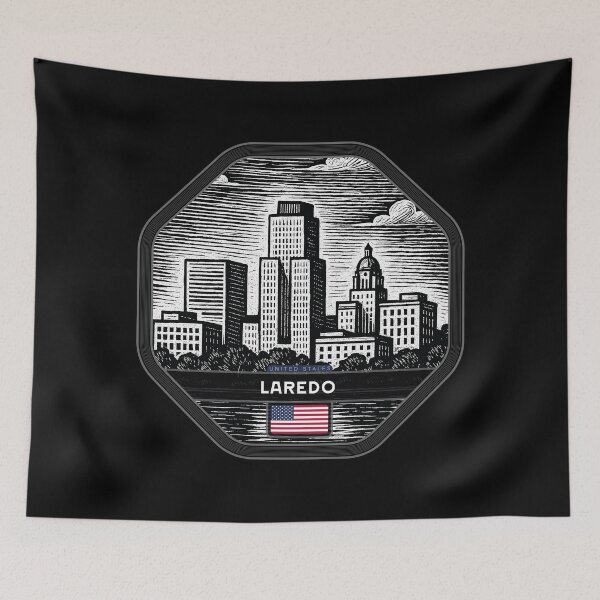 Item preview, Laredo USA Linocut Style  designed and sold by Thistle-TShop.