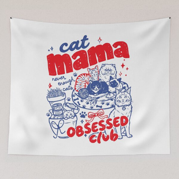 Item preview, Cat Mama Obsessed Club designed and sold by BareCrack.