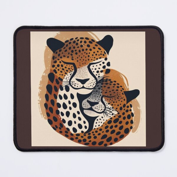 Item preview, Drawing of Leopard Love Minimalist Animal Artwork designed and sold by NivyasArtistry.
