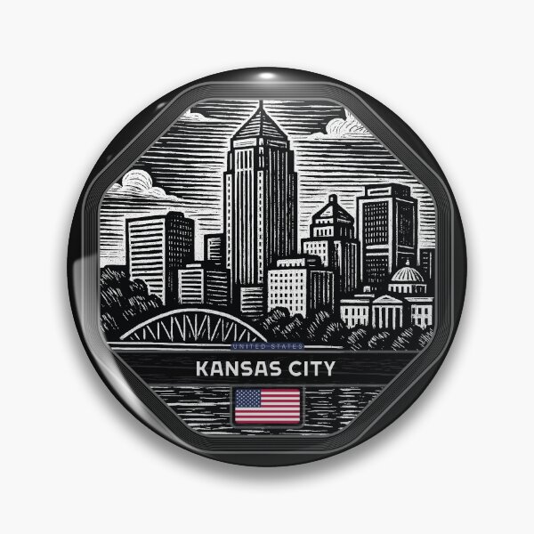 Item preview, Kansas City USA Linocut Style  designed and sold by Thistle-TShop.