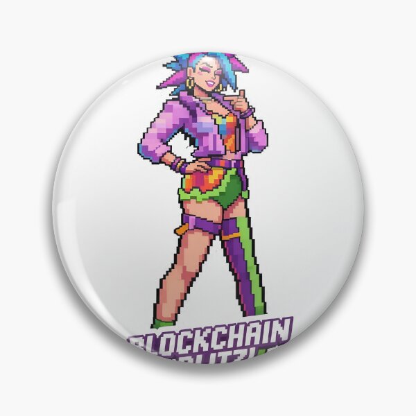 Item preview, A colorful cartoon woman with blue hair and a purple jacket on transparent background designed and sold by Creative88Art.