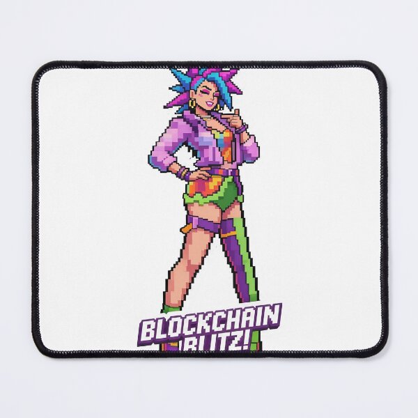 Item preview, A colorful cartoon woman with blue hair and a purple jacket on transparent background designed and sold by Creative88Art.
