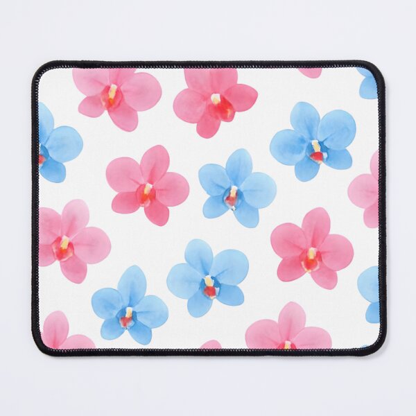 Item preview, Little pink and blue orchids flowers designed and sold by uunaa.