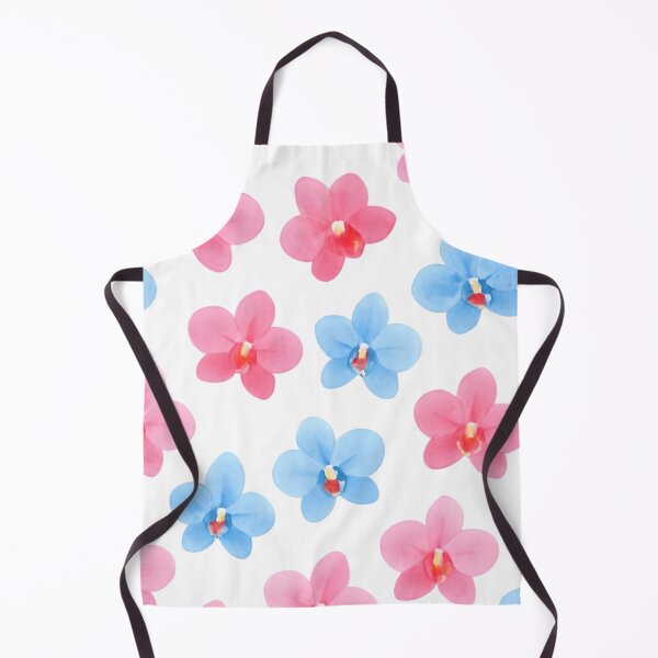 Item preview, Little pink and blue orchids flowers designed and sold by uunaa.