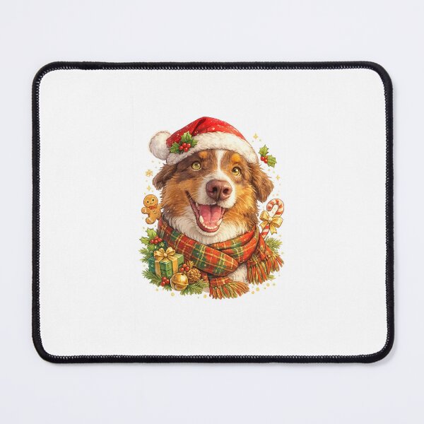 Item preview, Cute Aussie Dog Santa Hat — Christmas Dog designed and sold by MazeAndCo.