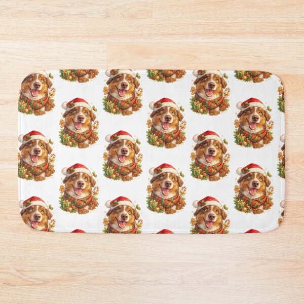 Item preview, Cute Aussie Dog Santa Hat — Christmas Dog designed and sold by MazeAndCo.