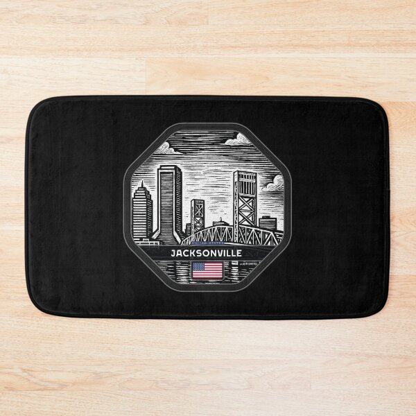 Item preview, Jacksonville USA Linocut Style  designed and sold by Thistle-TShop.
