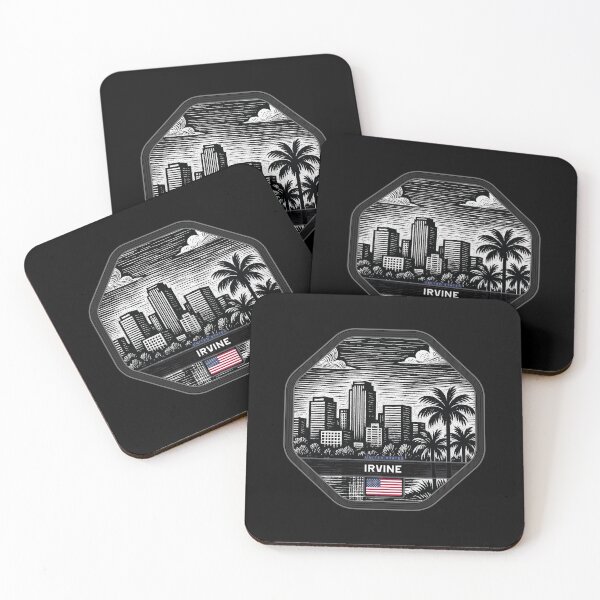 Item preview, Irvine USA Linocut Style  designed and sold by Thistle-TShop.