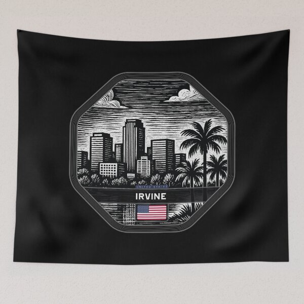Item preview, Irvine USA Linocut Style  designed and sold by Thistle-TShop.