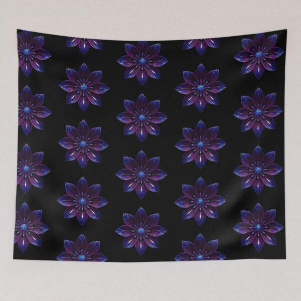 Item preview, Royal Indigo Crystal Bloom Cosmic Art designed and sold by Quotable Gear.