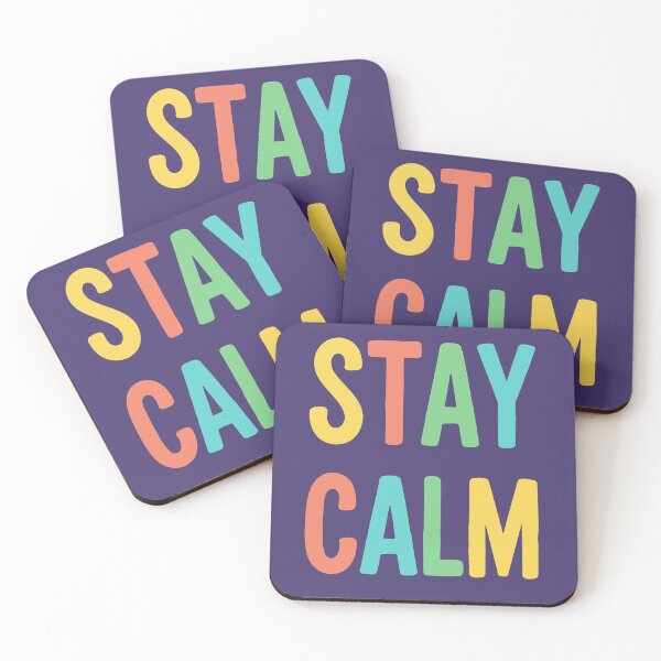 Item preview, Stay Calm Retro Pastel Typography Design designed and sold by NEOCHRONOS.