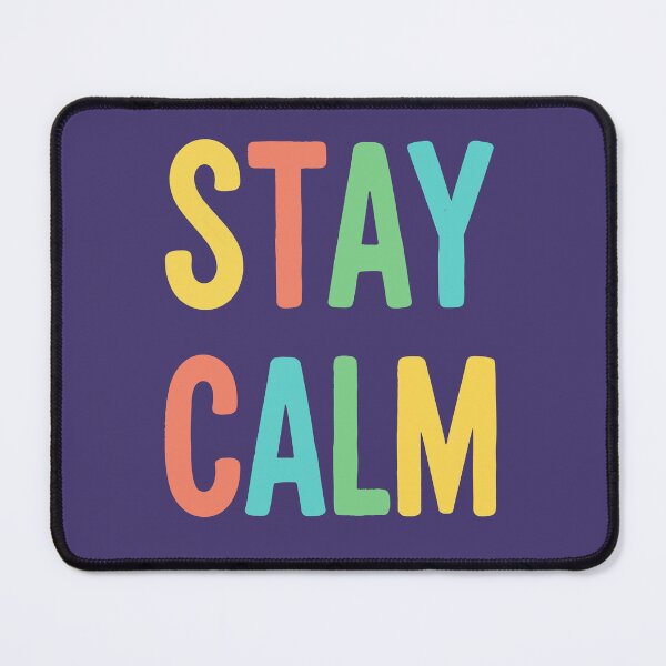 Item preview, Stay Calm Retro Pastel Typography Design designed and sold by NEOCHRONOS.