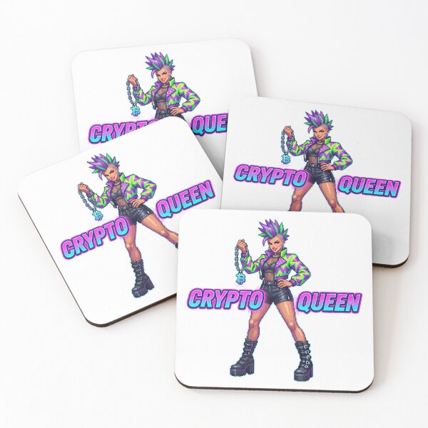 Item preview, A cartoon crypto queen holding a bitcoin on transparent background designed and sold by Creative88Art.