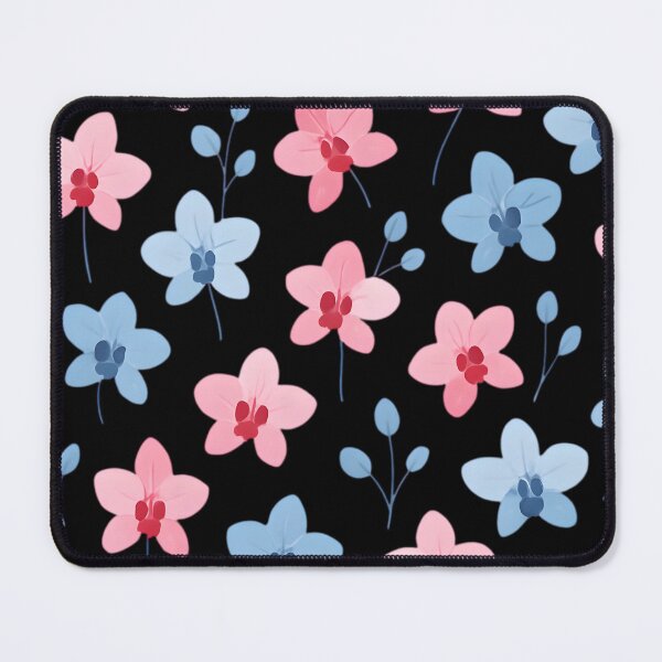 Item preview, Little pink and blue orchids flowers designed and sold by uunaa.