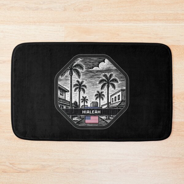 Item preview, Hialeah USA Linocut Style  designed and sold by Thistle-TShop.