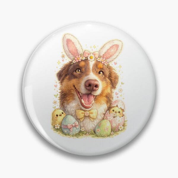 Item preview, Easter Australian Shepherd Kawaii — Spring Dog Lover designed and sold by MazeAndCo.