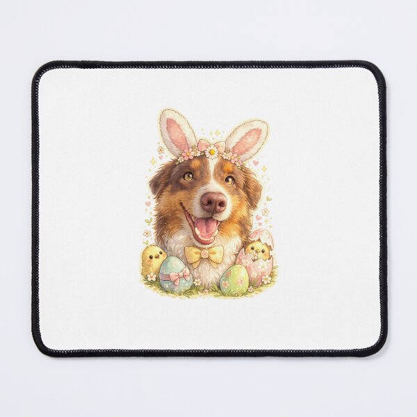 Item preview, Easter Australian Shepherd Kawaii — Spring Dog Lover designed and sold by MazeAndCo.