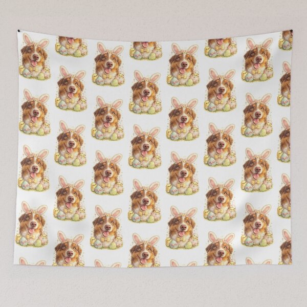 Item preview, Easter Australian Shepherd Kawaii — Spring Dog Lover designed and sold by MazeAndCo.