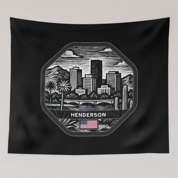 Item preview, Henderson USA Linocut Style  designed and sold by Thistle-TShop.
