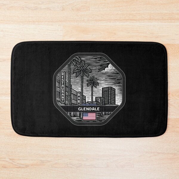 Item preview, Glendale USA Linocut Style  designed and sold by Thistle-TShop.